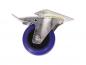 Preview: ROADINGER Lenkrolle 100mm blau mit Bremse