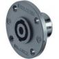 Preview: 4-poliger SpeakON Einbaustecker, runder G-Flansch