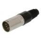 Preview: Stecker XLR 5-Pin Male Metall Silber