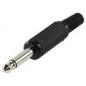 Preview: Audio-Stecker 6.35 mm Male Schwarz