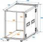 Preview: ROADINGER Rack Profi 18HE 45cm mit Rollen