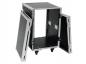 Preview: ROADINGER Rack Profi KM 16HE 55cm mit Rollen