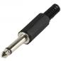 Preview: Audio-Stecker 6.35 mm Male Schwarz