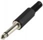 Preview: Audio-Stecker 6.35 mm Male Schwarz