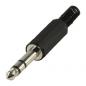 Preview: Audio-Stecker 6.35 mm Male Schwarz