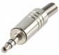 Preview: Audio-Stecker 3.5 mm Male Silber