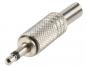 Preview: Audio-Stecker 3.5 mm Male Silber