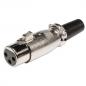 Preview: Stecker XLR 3-Pin Female Silber