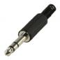 Preview: Audio-Stecker 6.35 mm Male Schwarz