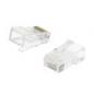 Preview: Stecker RJ45 Solid UTP CAT5 Male Transparent