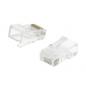 Preview: Stecker RJ45 Solid UTP CAT5 Male Transparent