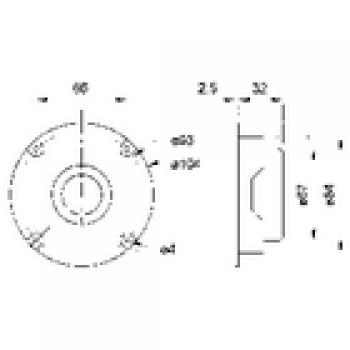 25mm (1") Gewebekalotte