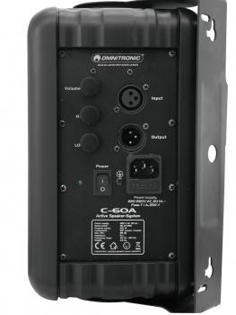 OMNITRONIC C-60A aktiv schwarz 2x