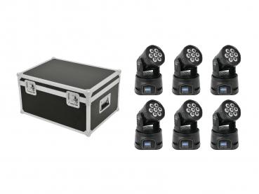 EUROLITE Set 6x LED TMH-9 + Case