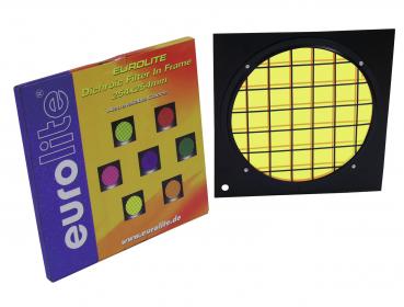 EUROLITE Dichro-Filter gelb, Rahmen schwarz PAR-64