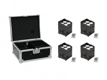 EUROLITE Set 4x AKKU UP-4 QCL Spot QuickDMX + Case