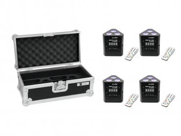 EUROLITE Set 4x AKKU TL-3 TCL Trusslight + Case