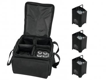 EUROLITE Set 4x AKKU UP-4 QCL Spot + SB-4 Soft-Bag