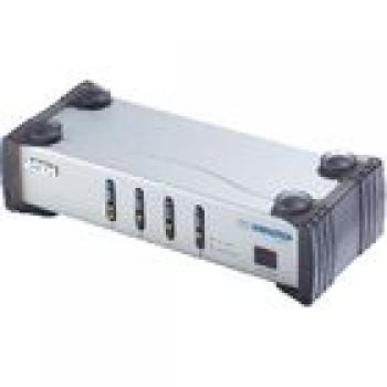 4-Port DVI-Schalter Mit Audiounterstützung Silber