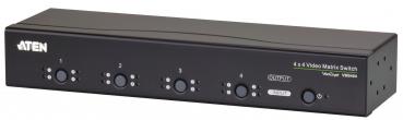 4x 4-Port Mit Audiounterstützung VGA Matrix-Schalter Schwarz