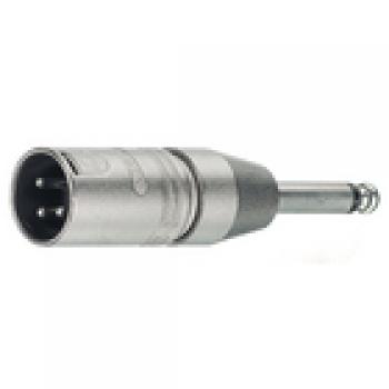 3-polige XLR Kabelstecker – Mono 6.35 mm Klinkenstecker