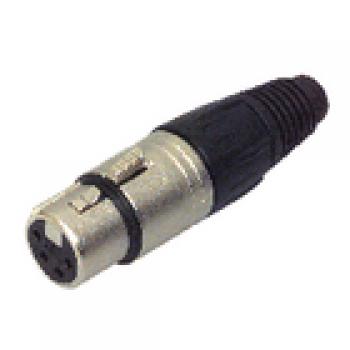 Stecker XLR Female Silber