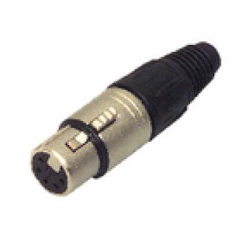 Stecker XLR Female Silber