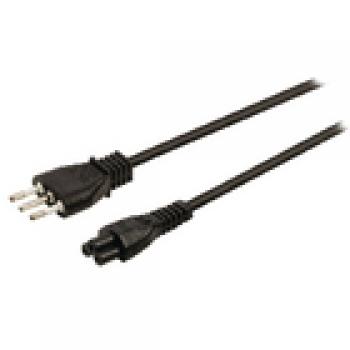 Netzkabel Italien Italien Stecker - IEC-320-C5 2.00 m Schwarz