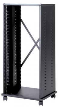 MD AUSTRIA Stahlrack 24HE 19" Studiorack, Bühne, Server, schwarz