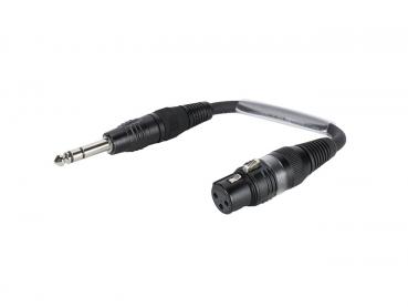 SOMMER CABLE Adapterkabel XLR(F)/Klinke stereo 0,15m