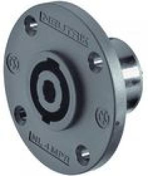 4-poliger SpeakON Einbaustecker, runder G-Flansch