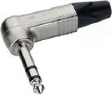 Audio-Stecker 6.35 mm Male Metall Silber