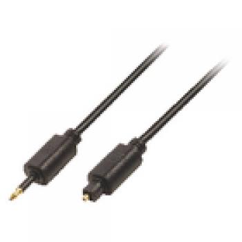 Digital-Audio-Kabel Toslink male - 3.5 mm optischer Stecker 2.00 m Schwarz