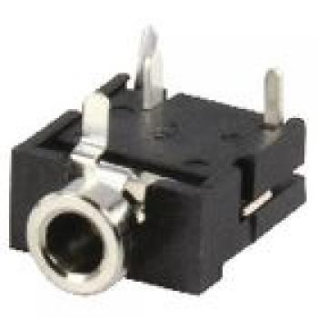 Audio-Stecker 3.5 mm Female Schwarz