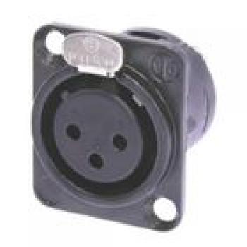 Stecker XLR Female Schwarz