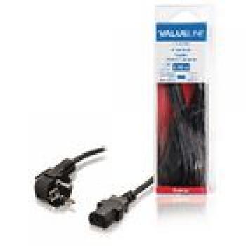 Schutzkontakt-Netzkabel Typ F (CEE 7/4) - IEC-320-C13 2.00 m Schwarz