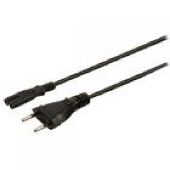 Netzkabel Schweiz CH Typ 12 - IEC-320-C7 3.00 m Schwarz