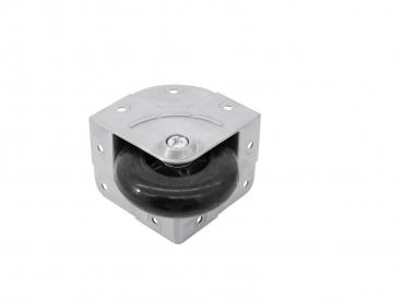 ROADINGER Eckrolle schwarz 104x81x65mm
