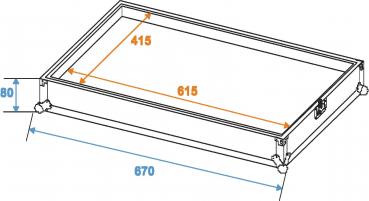 ROADINGER Flightcase Effektpedale EF-2