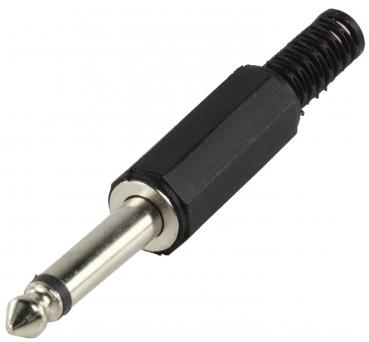 Audio-Stecker 6.35 mm Male Schwarz