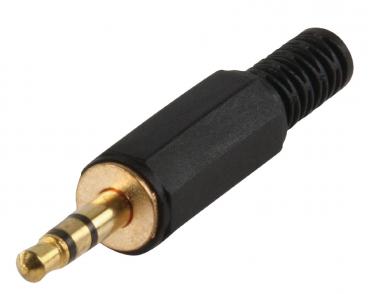 Audio-Stecker 3.5 mm Male Schwarz