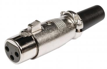 Stecker XLR 3-Pin Female Silber