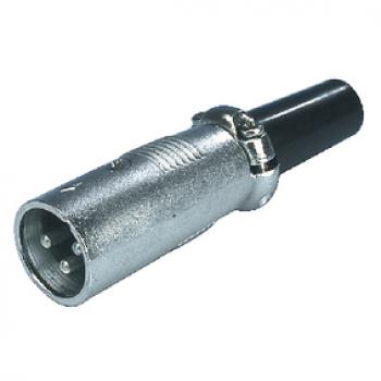 Stecker XLR 3-Pin Male Silber