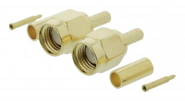 Stecker SMA Male Gold