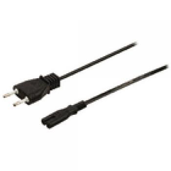 Netzkabel Italien Italien Stecker - IEC-320-C7 5.00 m Schwarz