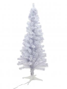 EUROPALMS Tannenbaum Fiber LED, 180cm, weiß