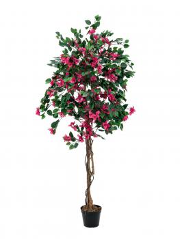 EUROPALMS Bougainvillea, Kunstpflanze, rot, 150cm