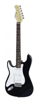 DIMAVERY ST-203 E-Gitarre LH, schwarz