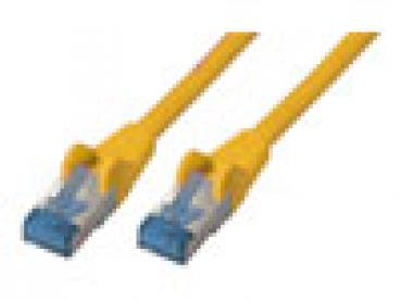 Patchkabel CAT6a RJ45 S/STP 10m yellow | Halogenfrei / GHMT Zertifizier