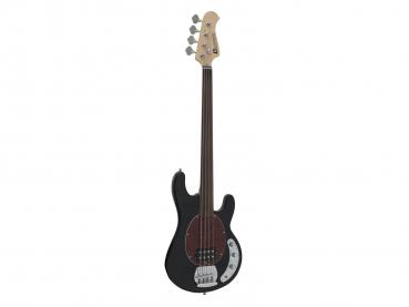 DIMAVERY MM-501 E-Bass, fretless, schwarz